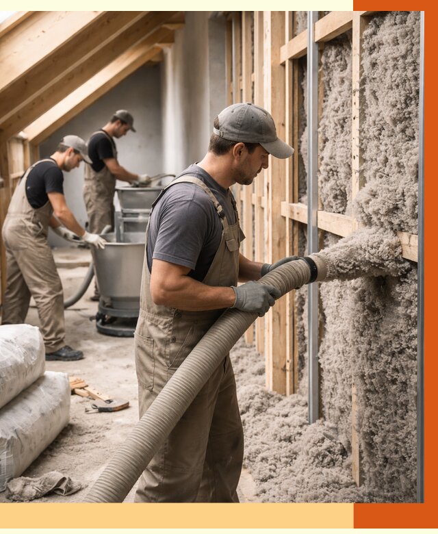 Утепление таунхауса эковатой в Сестрорецке от 2255 руб./м² — монтаж и задувка | ТепломастерСст