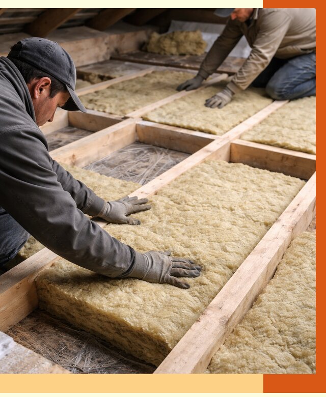 Утепление чердака минватой в Сестрорецке от 3587 руб/м2 под ключ | ТепломастерСст