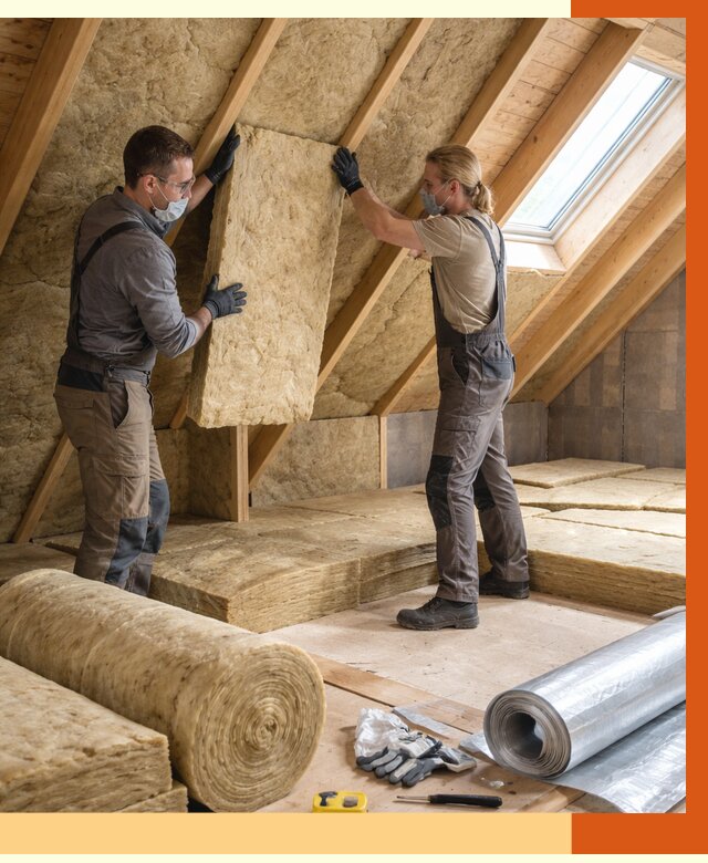 Утепление мансарды минватой в Сестрорецке от 4305 руб./м2 — монтаж и пароизоляция | ТепломастерСст