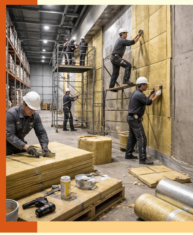 Утепление логистического центра в Сестрорецке качественно и экономично