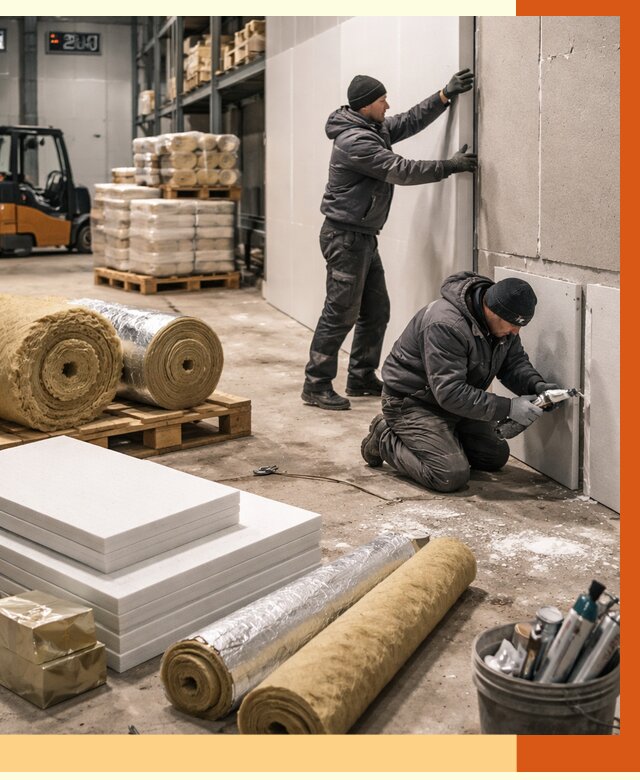 Утепление холодного склада в Сестрорецке от 8712 руб/м2 — комплексное под ключ | ТепломастерСст