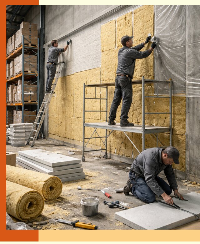 Утепление холодного склада под ключ в Сестрорецке