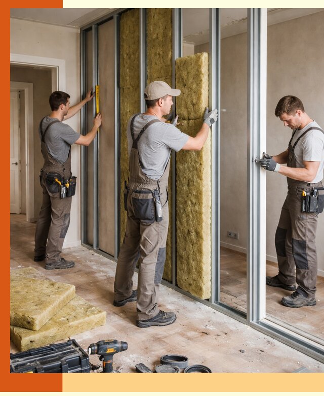 Шумоизоляция межкомнатных перегородок в Сестрорецке эффективно и надёжно