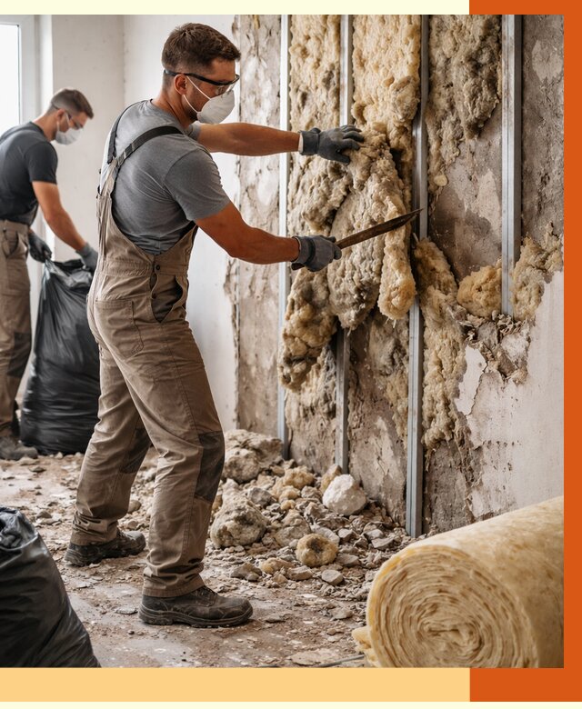 Демонтаж старого утеплителя в Сестрорецке от 3587 руб. — работы под ключ | ТепломастерСст